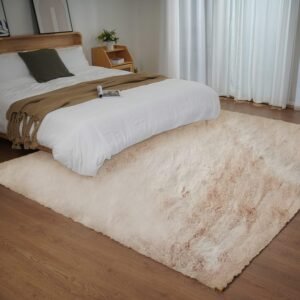 Ghouse Kurzflorteppich Wohnzimmer/Schlafzimmerteppich 150 x 240 cm Beige
